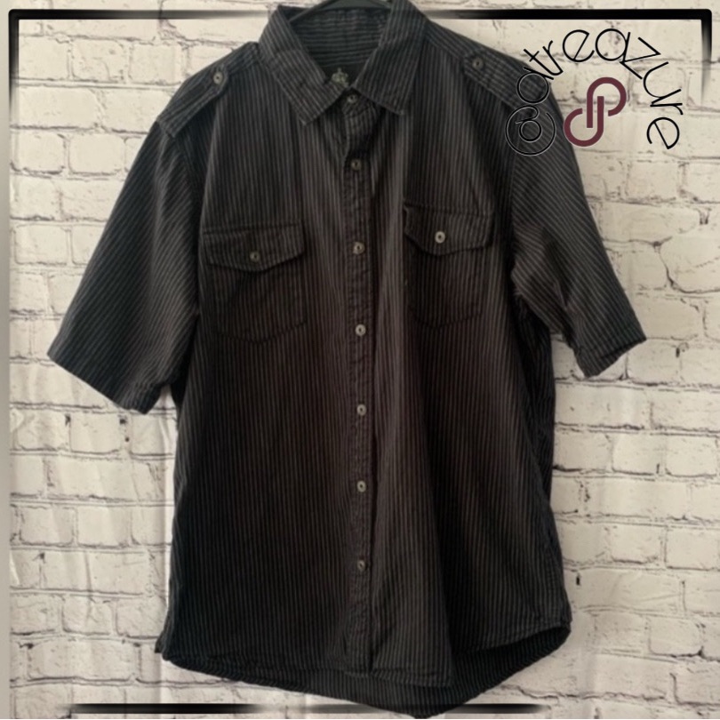 Helix Stripped Button Down